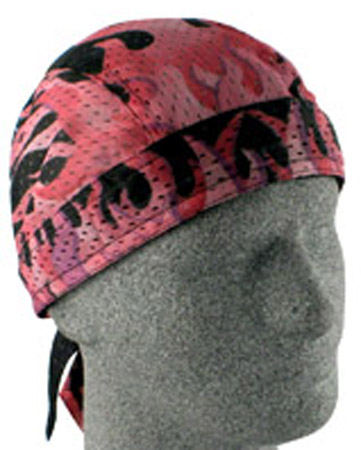 Pink Flames, Vented Sport Headwrap